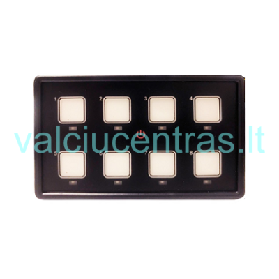 Liečiamas 8 jungiklių skydelis BT